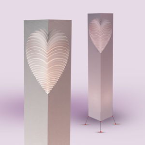 Lampa dekoracyjna MooDoo Design Heart, 110 cm