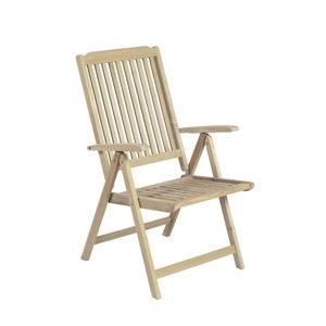 Brązowy drewniany fotel ogrodowy Solo – Garden Pleasure