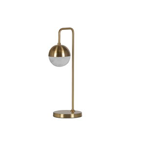 Lampa stołowa w kolorze brązu z szklanym kloszem (wys. 61 cm) Globural – BePureHome