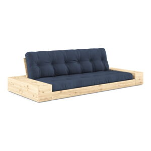 Ciemnoniebieska rozkładana sofa 244 cm Base – Karup Design
