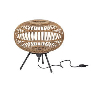 Lampa stołowa z bambusowym kloszem (wys. 33 cm) Laut – Basiclabel