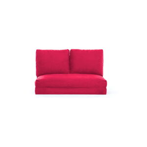 Czerwona/różowa rozkładana sofa 120 cm Taida – Artie