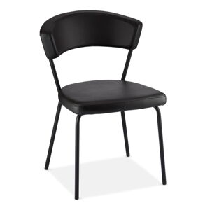Czarne krzesła zestaw 4 szt. Preben – Furnhouse