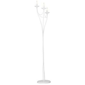 Biała lampa wolno stojąca Glimte Charming, wys. 164 cm