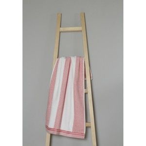 Różowo-biały ręcznik bawełniany My Home Plus Spa, 50x90 cm