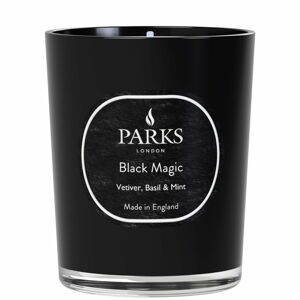 Świeczka o zapachu wetiwerii, bazylii i mięty Parks Candles London Black Magic, 45 h