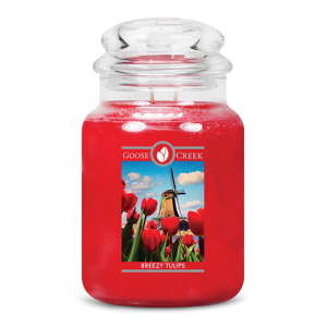 Świeczka zapachowa Ego Dekor Świeże tulipany, 150 h palenia