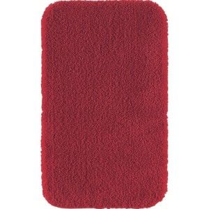 Czerwony dywanik łazienkowy Confetti Miami, 50x57 cm