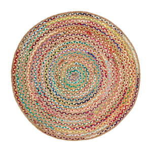 Okrągły dwustronny dywan z juty Green Decore Fusion, ⌀ 150 cm