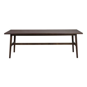 Ciemnobrązowy stół w dekorze dębu 100x220 cm Plainfield – Rowico