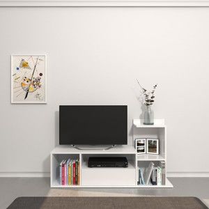 Biała szafka pod TV Sumatra, szer. 120 cm