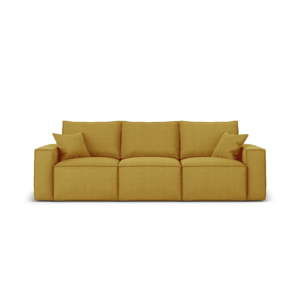 Żółta sofa Cosmopolitan Design Miami, 245 cm