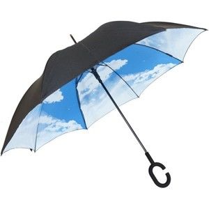 Niebiesko-czarny parasol Sky, ⌀ 110 cm