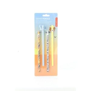 Komplet 4 ołówków Kikkerland Safari