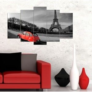Obraz wieloczęściowy 3D Art Romantic Eiffel, 102x60 cm