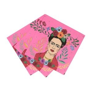 Zestaw 20 serwetek papierowych Talking Tables Boho Frida, 25x25 cm