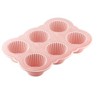 Różowa porcelanowa forma na muffiny Ladelle Bake