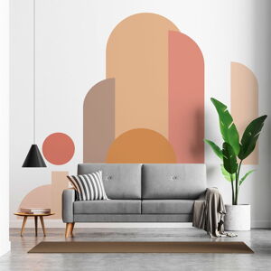 Naklejka na ścianę 250x200 cm Abstract Sunset – Ambiance