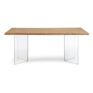 Naturalny stół z blatem w dekorze dębu 90x160 cm Lotty – Kave Home