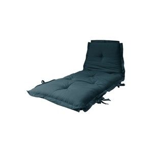 Wielofunkcyjny modrý futon Karup Design Sit & Sleep Petrol Blue, 80x200 cm