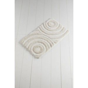 Jasnobeżowy dywanik łazienkowy Confetti Bathmats Wave Ecru, 60x100 cm