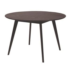 Czarny stół do jadalni z drewna jesionowego Rowico YuRAi , ∅ 115 cm