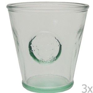 Zestaw 3 szklanek ze szkła z recyklingu Ego Dekor Authentic, 250 ml