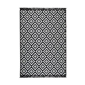Czarny-biały dywan dwustronny Cihan Bilisim Tekstil Helen, 80x150 cm