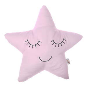 Jasnoróżowa poduszka dziecięca z domieszką bawełny Apolena Pillow Toy Star, 35x35 cm