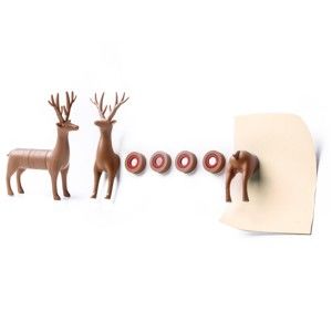 Zestaw magnesów w kształcie jelonków Qualy&CO Magnetic My Deer