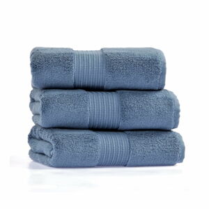 Zestaw 3 niebieskich bawełnianych ręczników kąpielowych Foutastic Chicago, 70x140 cm