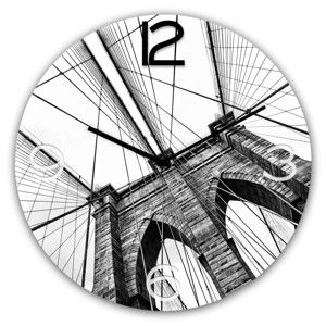 Zegar ścienny Styler Glassclock Brooklyn, ⌀ 30 cm