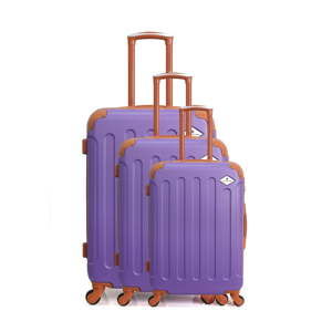 Zestaw 3 fioletowych walizek na kółkach GERARD PASQUIER Miro Valises