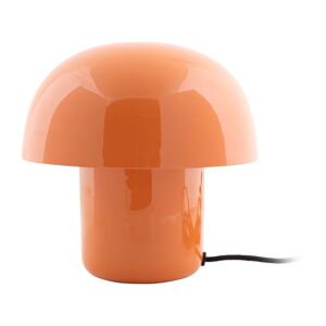 Pomarańczowa lampa stołowa z metalowym kloszem (wysokość 20 cm) Fat Mushroom – Leitmotiv
