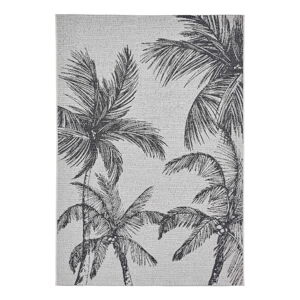 Czarny/kremowy dywan odpowiedni na zewnątrz 160x220 cm Miami – Think Rugs