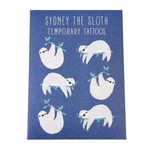 Zestaw tatuaży zmywalnych Rex London Sydney The Sloth