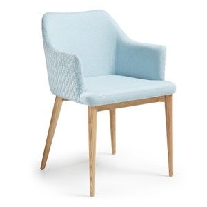 Jasnoniebieskie krzesło do jadalni La Forma Danai