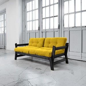 Sofa rozkładana Karup Step Black/Amarillo