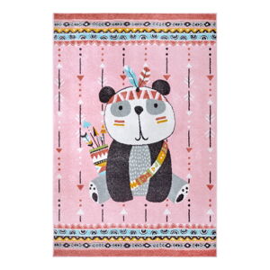 Różowy dywan dziecięcy 160x235 cm Panda – Hanse Home