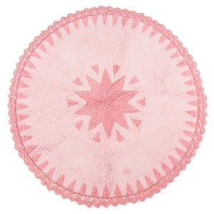 Różowy dywan dziecięcy Nattiot Warren, Ø110 cm
