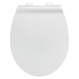 Biała wolnoopadająca deska sedesowa Wenko Spinetoli, 37x45 cm