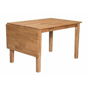 Stół z litego drewna dębowego Folke Finnus, 120x80 cm