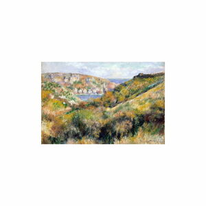 Reprodukcja obrazu Auguste’a Renoira - Hills around the Bay of Moulin Huet, Guernsey, 70x45 cm