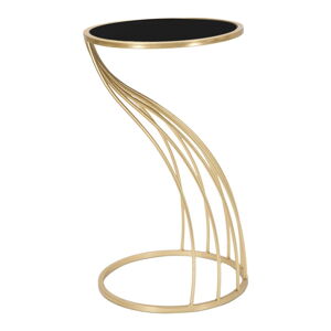 Okrągły stolik ze szklanym blatem ø 35 cm Flush – Mauro Ferretti