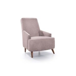 Różowoszary fotel Softnord Slope