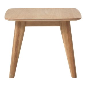 Stolik z nogami z drewna dębowego Unique Furniture Rho, 60x60 cm