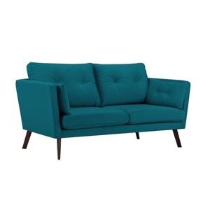 Turkusowa sofa 3-osobowa Mazzini Sofas Cotton