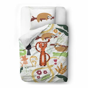 Bawełniana pościel dziecięca Mr. Little Fox Rain Forest Animals, 100x130 cm