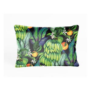 Zielona aksamitna poduszka Velvet Atelier Banana, 50x35 cm