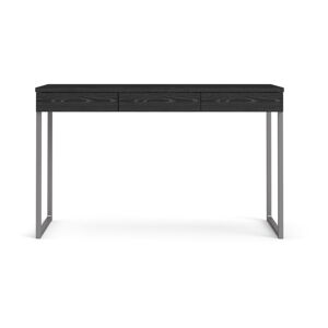 Czarne biurko Tvilum Function Plus, 126 x 52 cm